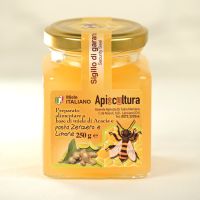 Acacia honey with ginger and lemon, 250 g