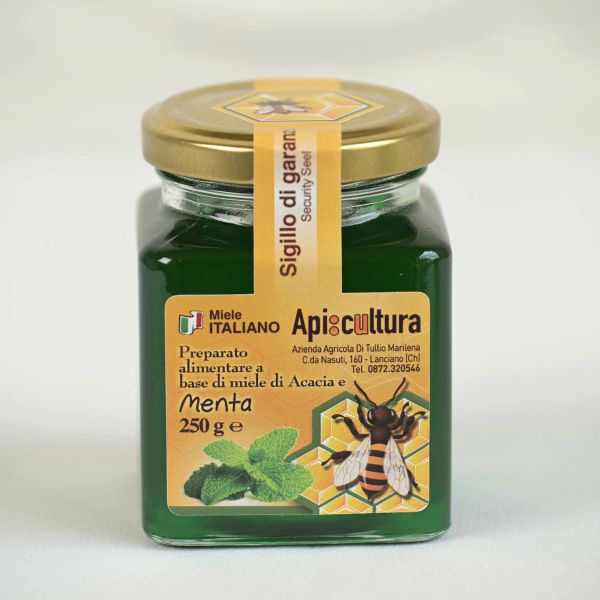 Acacia honey with mint, 250 g