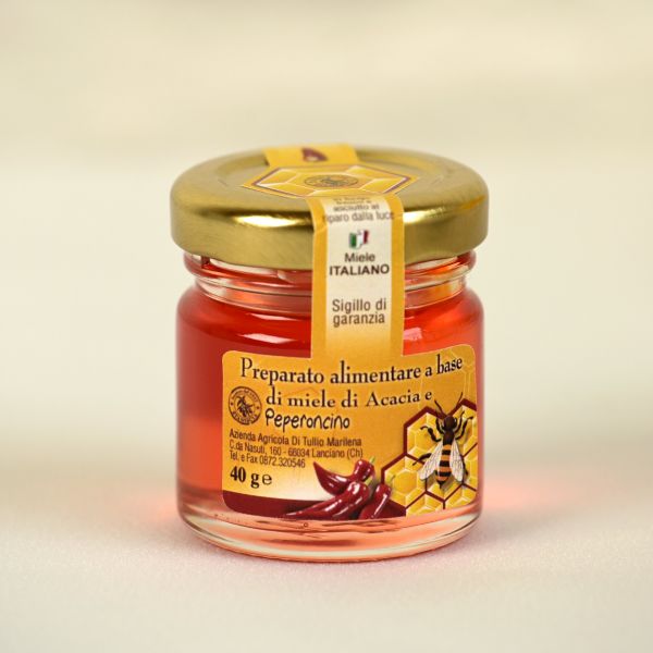 Acacia honey with red pepper, 40 g