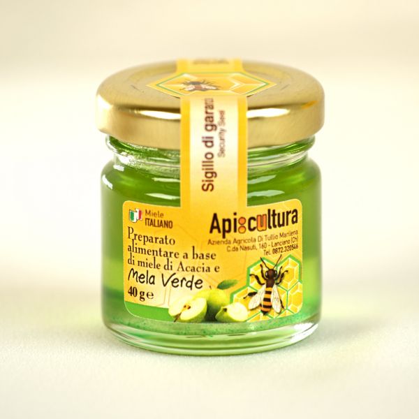 Acacia honey with green apple, 40 g
